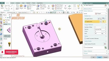 NX Pattern Feature | How to use Pattern Feature command in NX