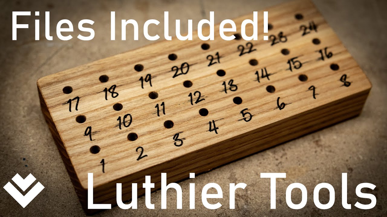 Luthier Tools - Simple CNC'd Fret Holder (Files in Description!)