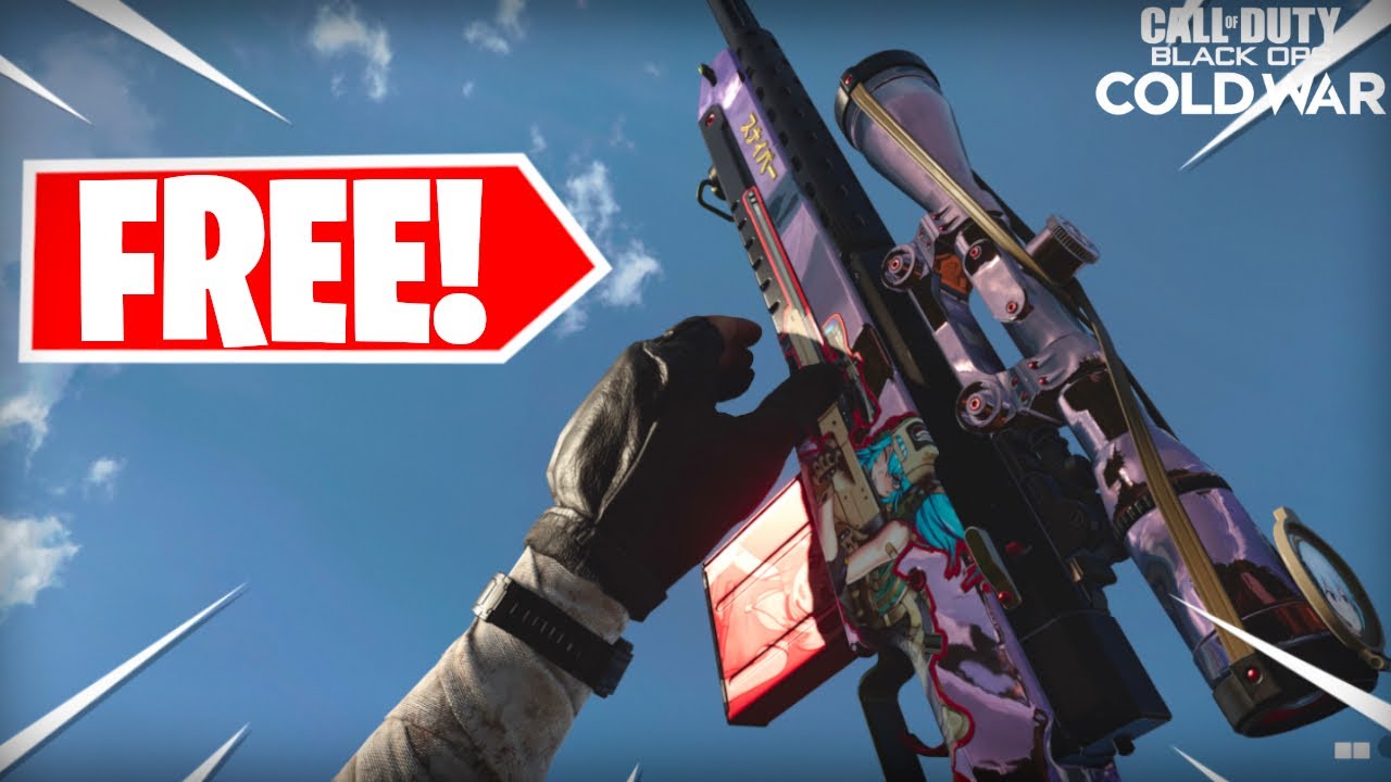 Cod Cold War Free Secret Glint Cannon Anime Blueprint For Lw3 Tundra Sniper Youtube