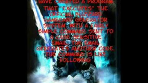 World of Warcraft Game Card Generator Eu