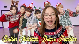 Reacting to BTSs Butter (Holiday Remix) Dance Practice - THIS IS SO ADORABLE☺️ | Canadian Reacts