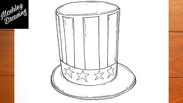 How to Draw 4th of July Hat
