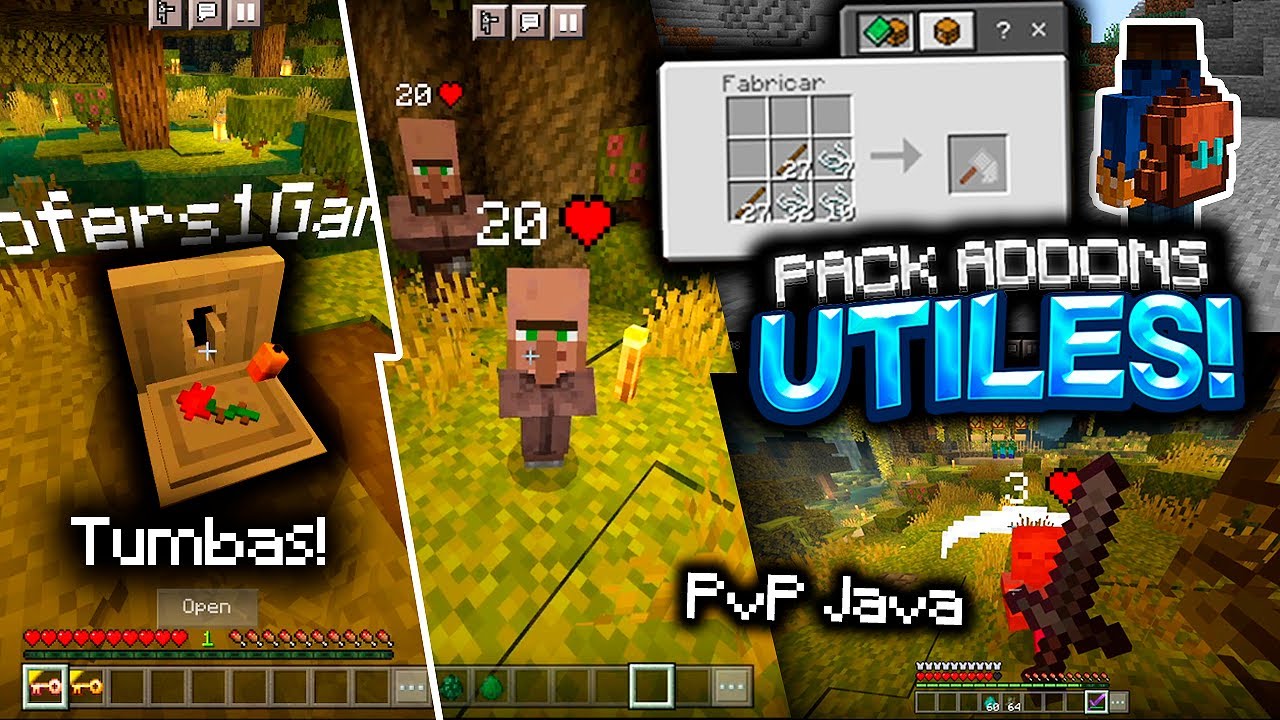 9 MEJORES ADDONS UTILES para Survival Minecraft pe 1.19 Bedrock OFICIAL ...