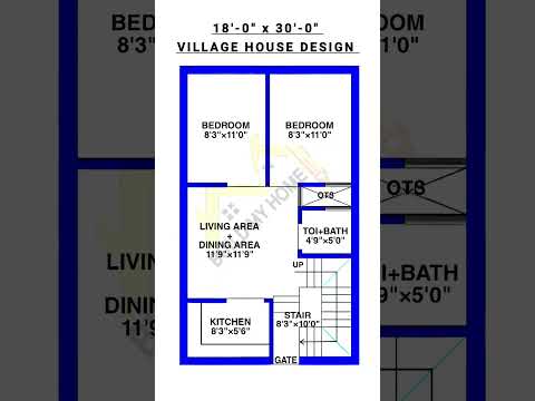 Video 18 x 30 home design/ 18 x 30 ghar ka naksha/ 18 x 30 house design/ #buildmyhome #shorts #home #house - youtube