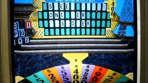 Playstation Wheel of Fortune Run Game 25 Part 3