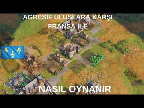Age of Empires 4 Öğretici, 1vs1 Arabia | Fransa vs Osmanlı | (Fransa Öğretici)