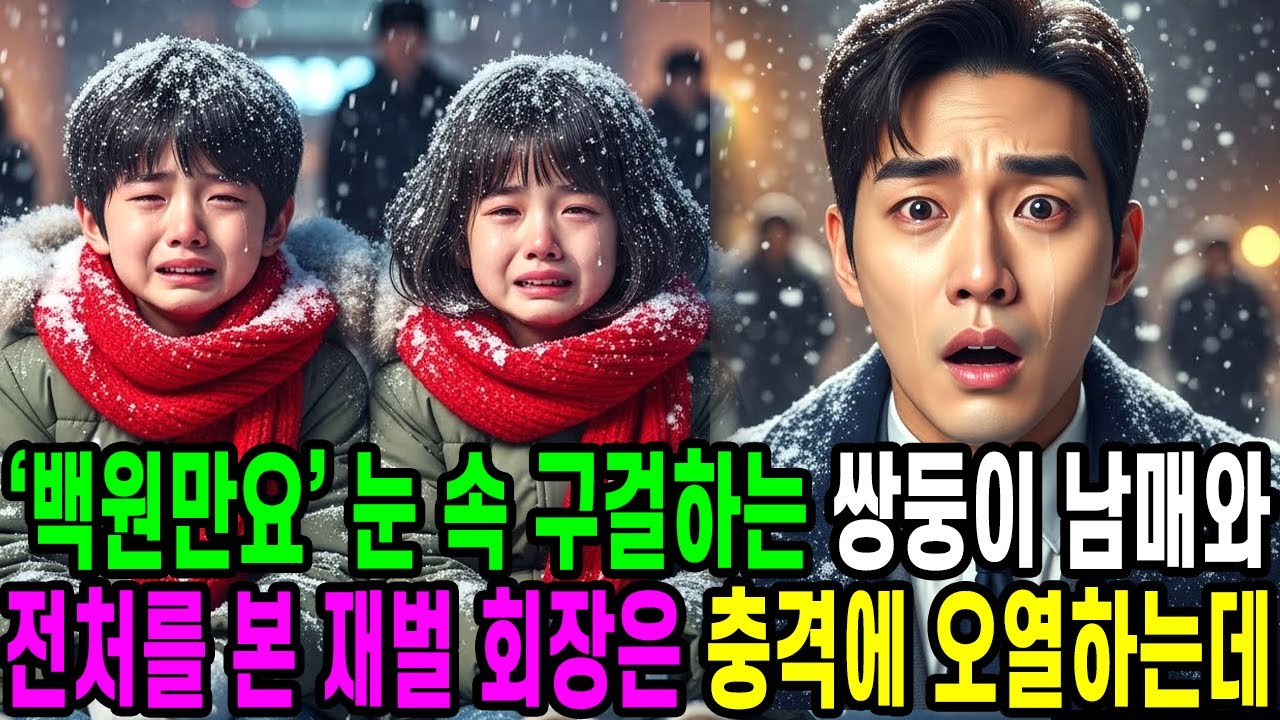 이혼 후 7년, 폭설 속 구걸하는 쌍둥이 남매와 쓰러진 전처를 본 재벌회장은 목에 걸린 목걸이를 보고 무릎꿇고 오열하는데..