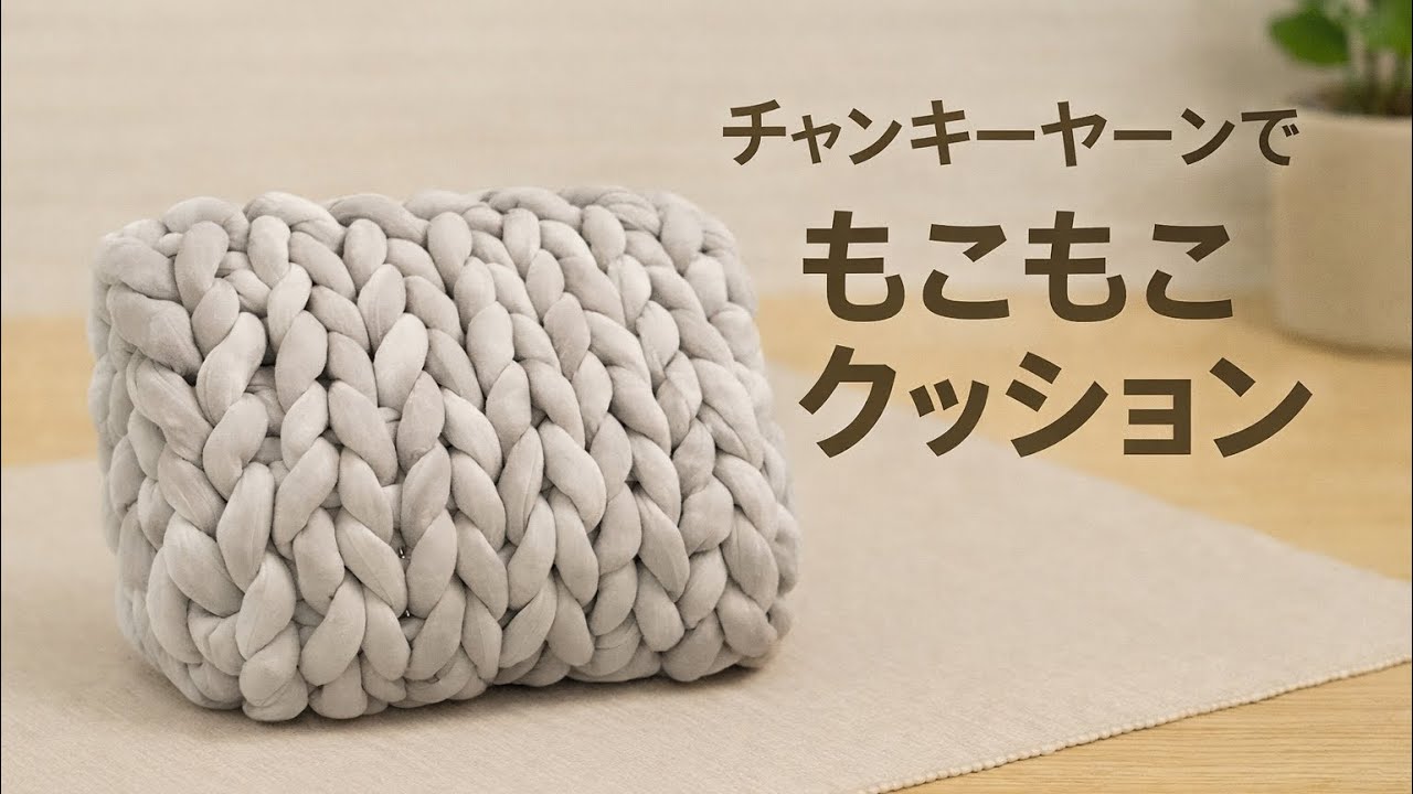 チャンキークッションの作り方 - YouTube