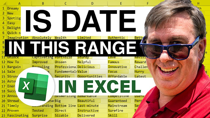 Excel - For School ADM Calculation - Does This Date Range Contain a Certain Date - Episode 1133