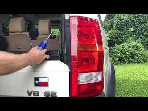Brake Light Bulb and Turn Signal install on Land Rover LR3 - replacing burned out bulbs