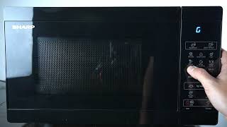 Microwave SHARP YC MG02E B - Change Heating Power Manually | Power Adjustment