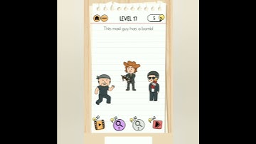 brain test 2 Smith and Joe part 2 level 17 the mad guy has a bomb.