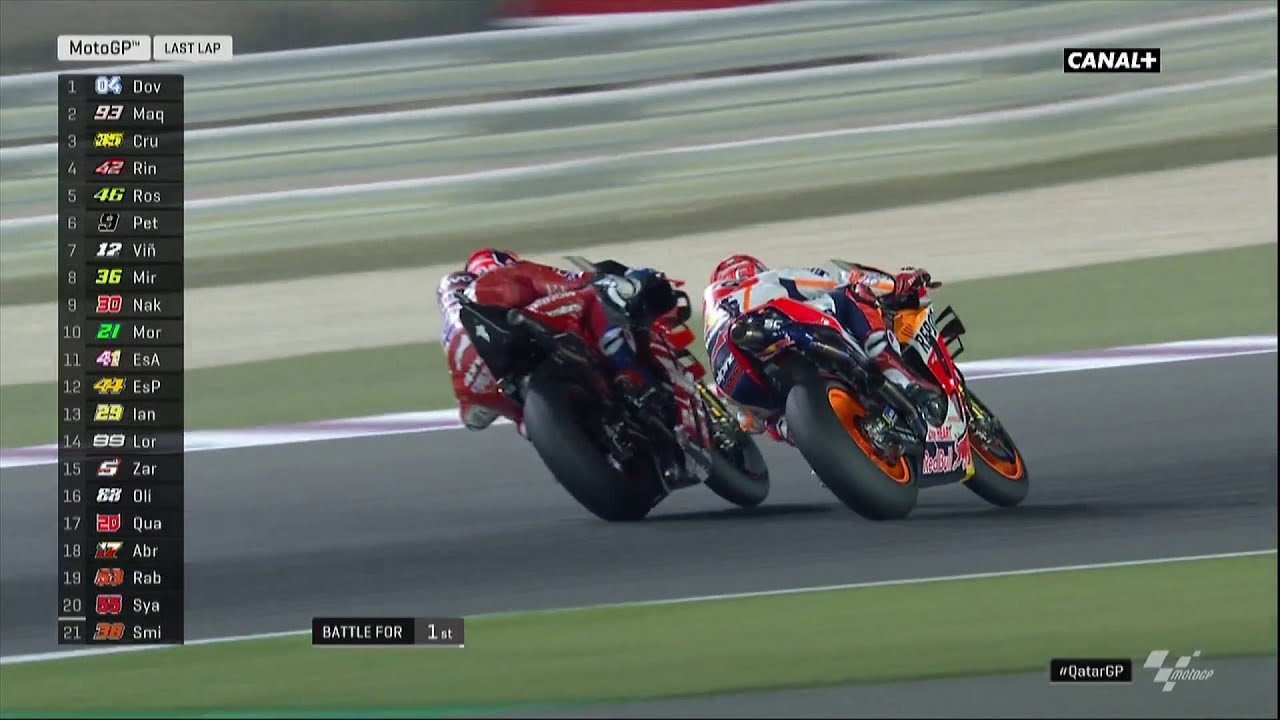 MOTO GP / Qatar GP : Le dernier tour de la course dans les conditions du direct ! - CANAL+ Sport