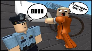 Funniest Roblox Prison Break Ever Funny Moments Montage Youtube - the funniest prison escape in roblox