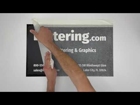 Vinyl Lettering Wet Installation Instructions