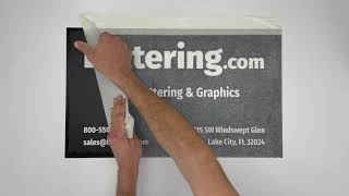 Vinyl Lettering Wet Installation Instructions