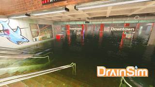 Clearing Parking Lot & Trying Insane Construction Yard ~ DrainSim