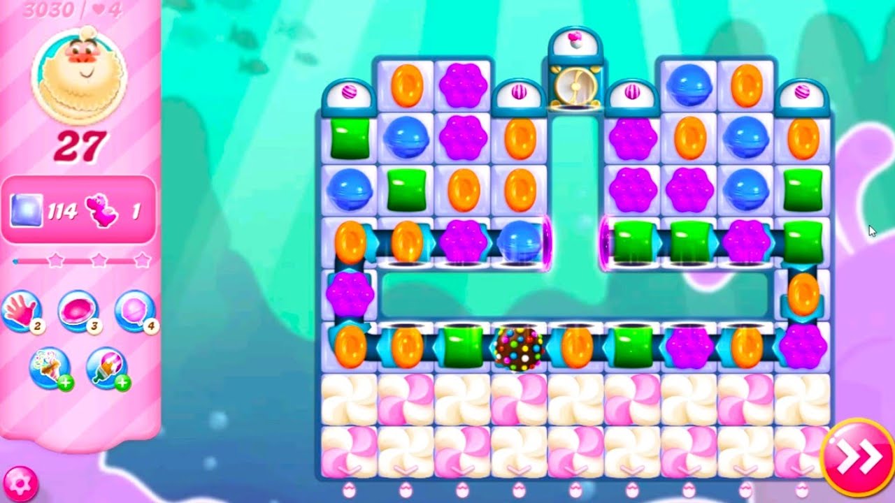 Candy Crush Saga Level 3030 - YouTube