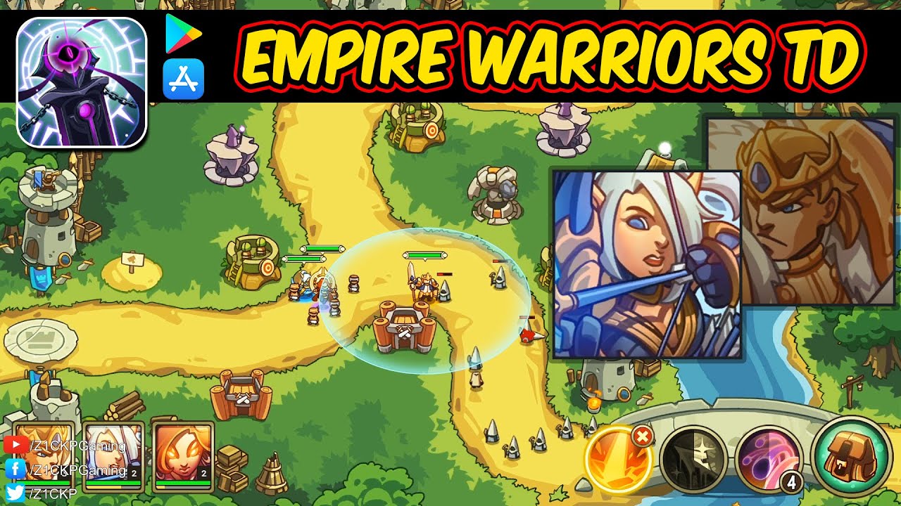 Empire Warriors TD Gameplay Android / iOS Z1CKP Gaming Empire