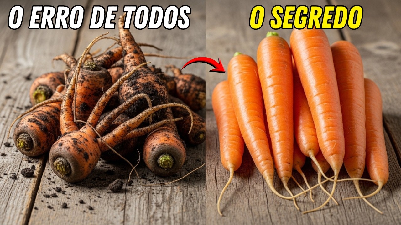 O Erro Que TODOS Cometem ao Plantar Cenoura (Eu Levei 10 Anos Pra Descobrir)