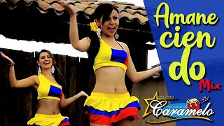 CUMBIAS COLOMBIANAS - ORQUESTA FEMENINA CARAMELO - AMANECIENDO MIX chords