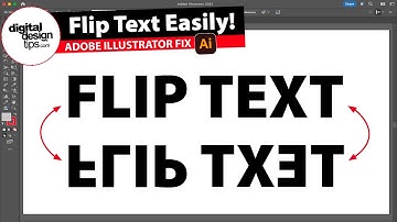 How to Flip Text in Illustrator (Mirror & Rotate Explained)
