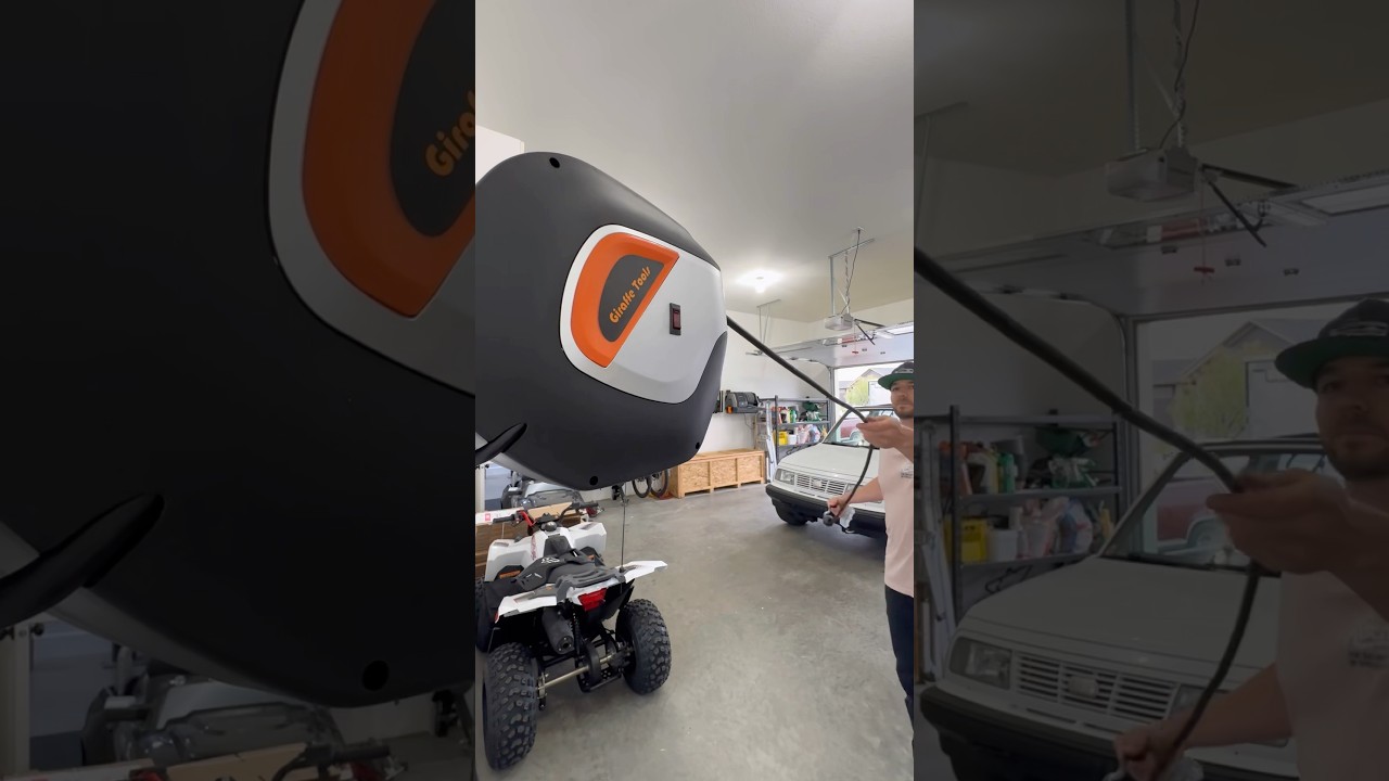 50 ft retractable extension cord reel! 180 degree swivel and 3 plugs 🔌 Code MAXH for some savings