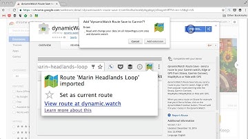 dynamicWatch Save Route Chrome Button