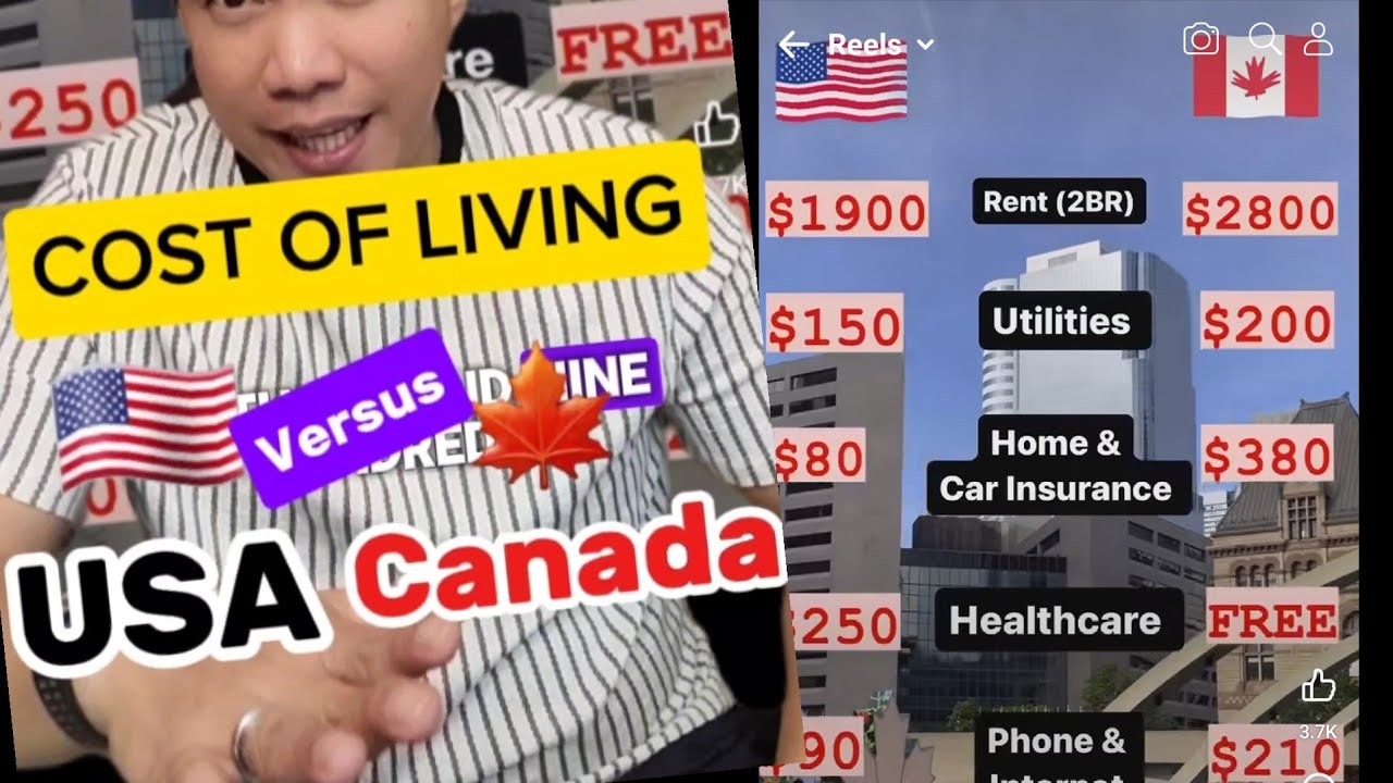 Cost of Living USA vs Canada // Breakdown and insights - YouTube