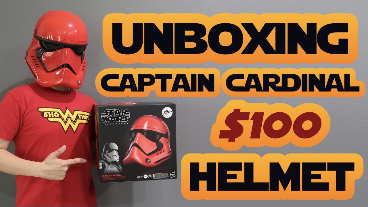 Unboxing Captain Cardinal Electronic Helmet - Showtime Orthodontic Arts - Star Wars Galaxy's Edge