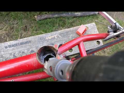 LAST RESORT: Seized / stuck seat post. AVOID CAUSTIC SODA!