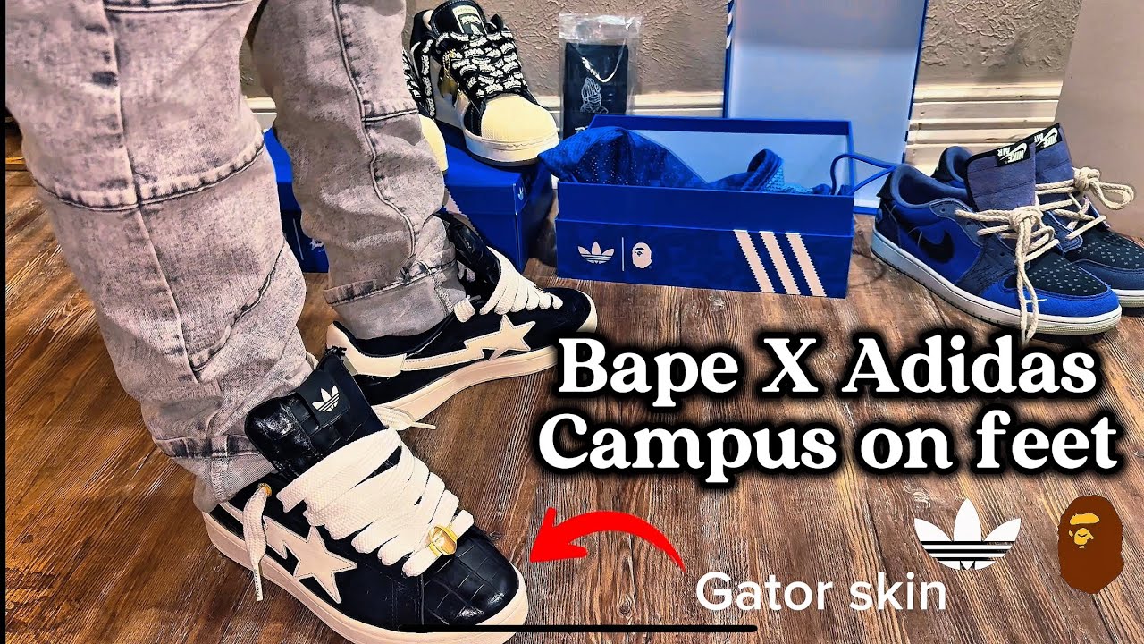 Bape x Adidas Campus