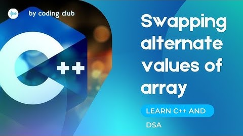 swapping alternate values of array in C++ #shorts #programming #programming #C++