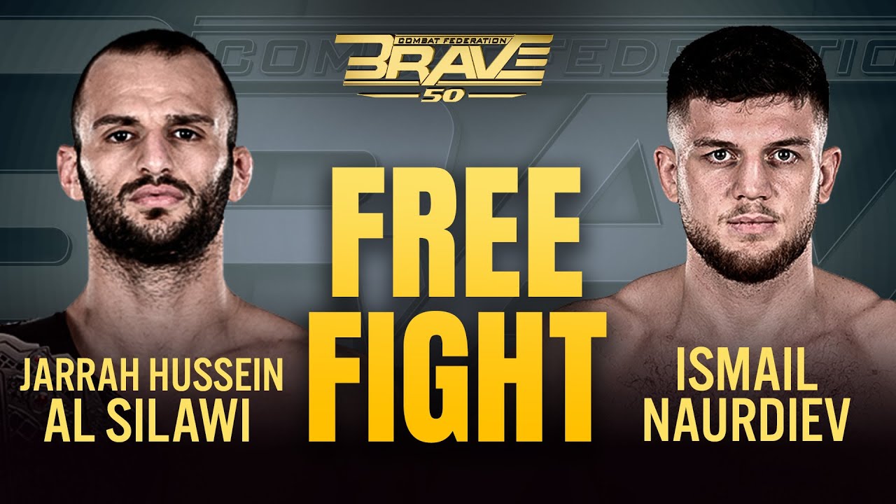 Jarrah Hussein Al-Silawi vs Ismail Naurdiev | Free Fight | BRAVE CF 50 | Super Welterweight Title