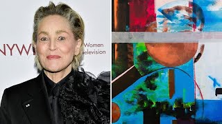 'Basic Instinct' actress Sharon Stone reveals abstract paintings in new exhibition