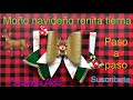 Moño Navideño De Renita Super Tierno/ super cute Christmas hair bow/ cómo hacer un moño de vinil