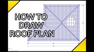 Architectural Tutorial : How To Draw Roof Plan (SIMPLE & FAST) screenshot 4