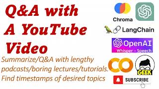 Summarize and QnA with YouTube Videos / MP3s-  (LangChain + ChatGPT + Whisper + Chroma) Using Openai S Whisper Api To Query Your Data Chroma Langchain Python Tutorial