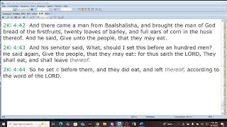 2KINGS 4 Elisha and Gods Miracles