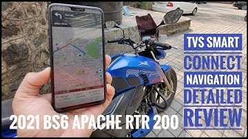 2021 BS6 TVS APACHE RTR 200 4V | TVS Smart Connect | Detailed Navigation Review | DNA VLOGS