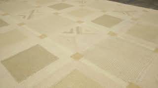 Rug & Kilim’s Scandinavian Style Rug in Pink and Cream with Geometric Patterns - 33647