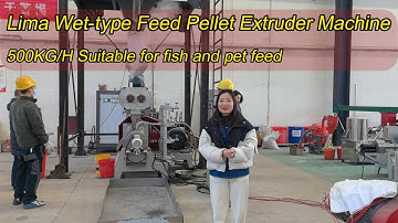 Lima Wet-type 500KG/H Fish&Pet Feed Pellet Extruder Machine | Floating Fish Feed Machine