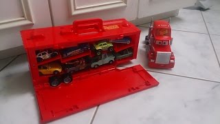 Mack Truck Carry Case Disney Cars Display Store 16 Diecast Cartoys Pixar Cars2