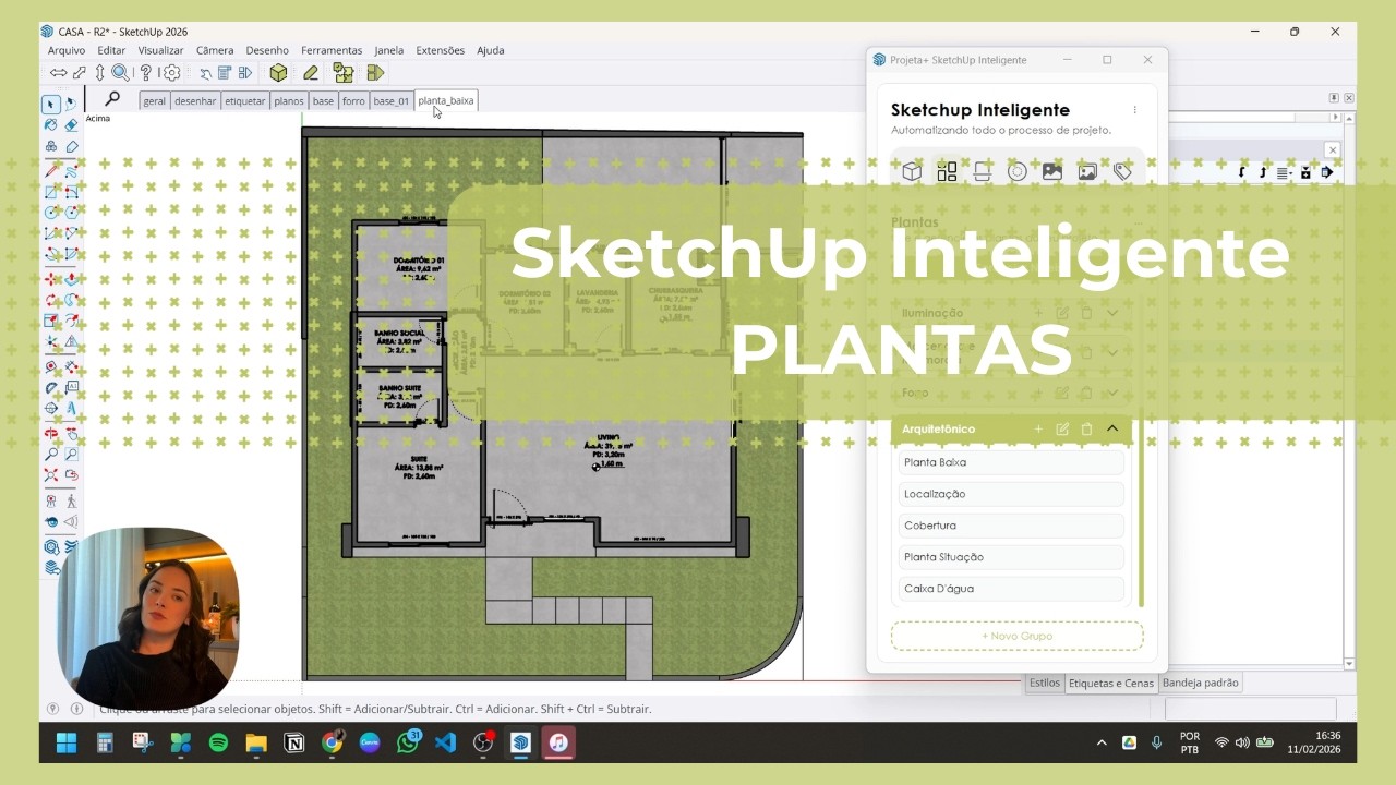 PLANTAS: COMO GERENCIAR NÍVEIS E FAZER TUDO AUTOMÁTICO - PLUGIN SKETCHUP INTELIGENTE
