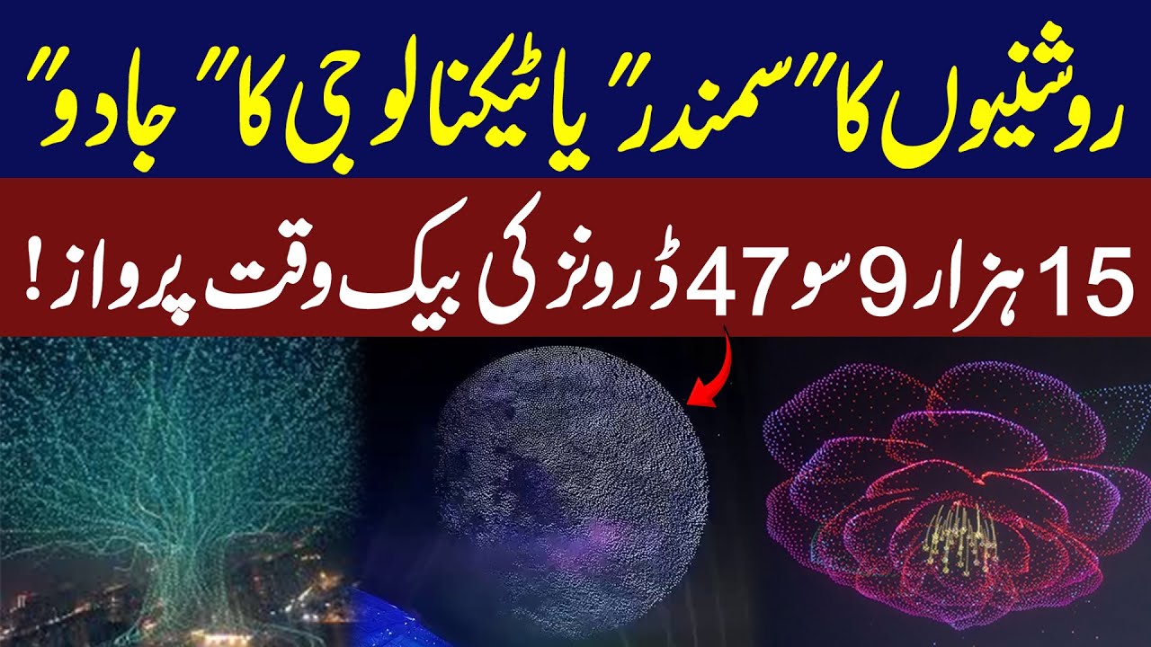 15,947 Drones Ki Aik Saath Udaan! Roshniyon Ka Samundar Ya Technology Ka Jadoo? | Duniya Hairan!