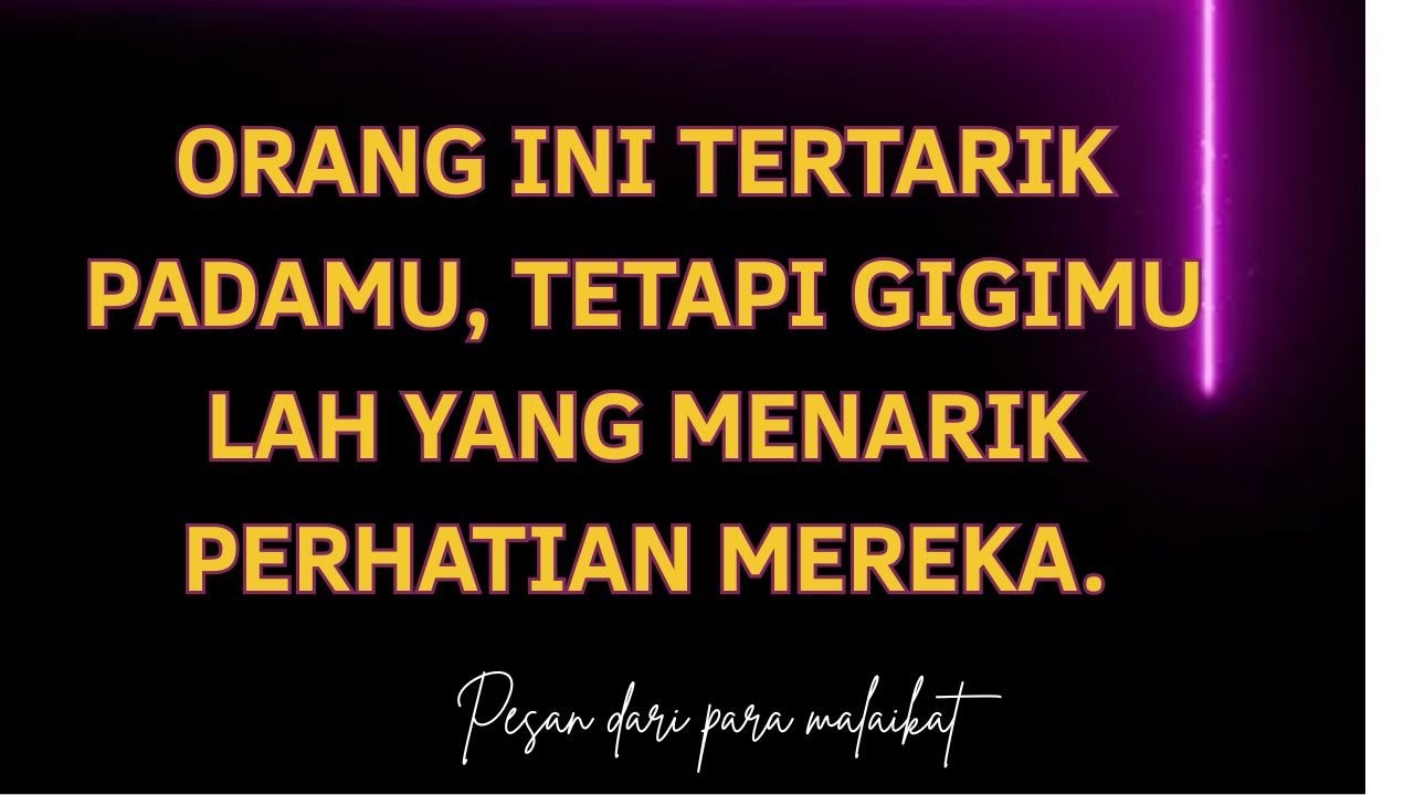 Orang ini tertarik padamu, tetapi gigimu lah yang menarik perhatian mereka.