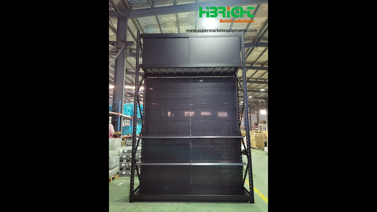 Highbright Steel Supermarket Customized Size Intergrated Rack.