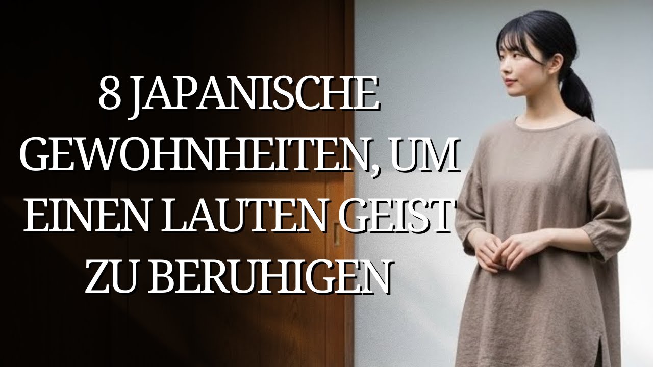 8 japanische Gewohnheiten, um einen lauten Geist zu beruhigen