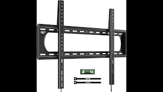 monTEK Heavy Duty Fixed TV Wall Mount Bracket for 60–120" Flat & Curved TVs up to 300lbs,