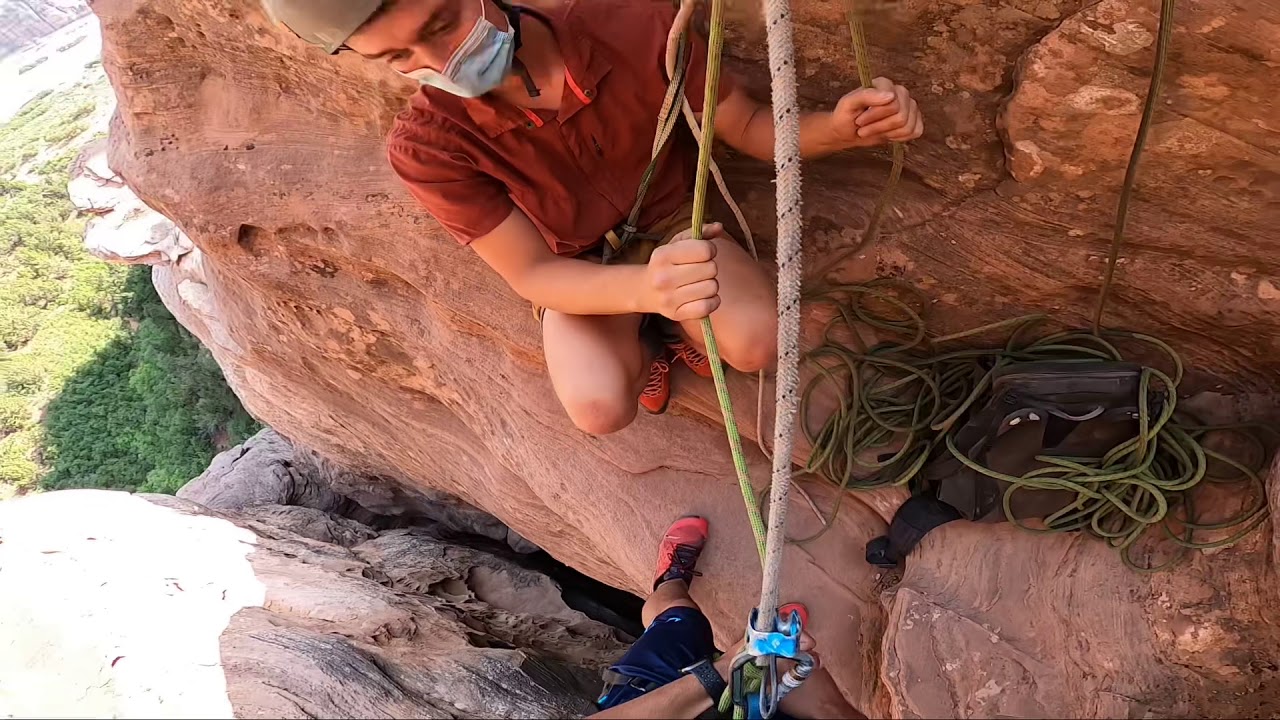 Rappelling Down A Slot Canyon Near Zion National Park | GoPro Hero8